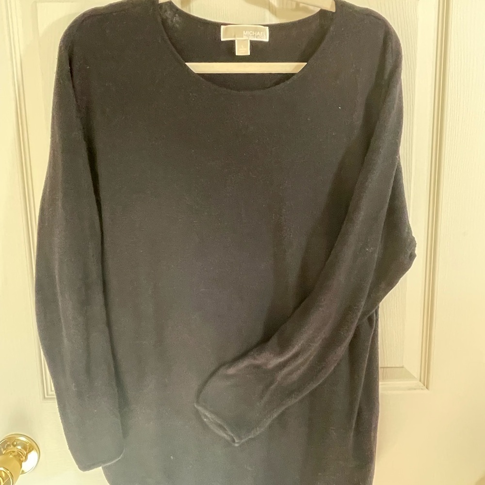 Michael Kors Charcoal Crew Neck Sweater Relaxed Fit